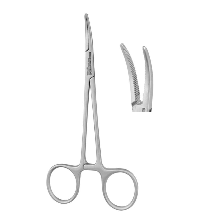 SurgiMac 4" Curved Micro-Hemostat, 1/Pk. 420 Stainless Steel. Multipurpose Instrument