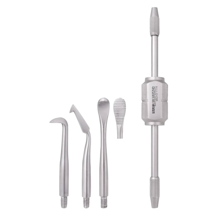 SurgiMac Morrell-Type Crown Remover with 3 Attachable Points & 1 Wrench