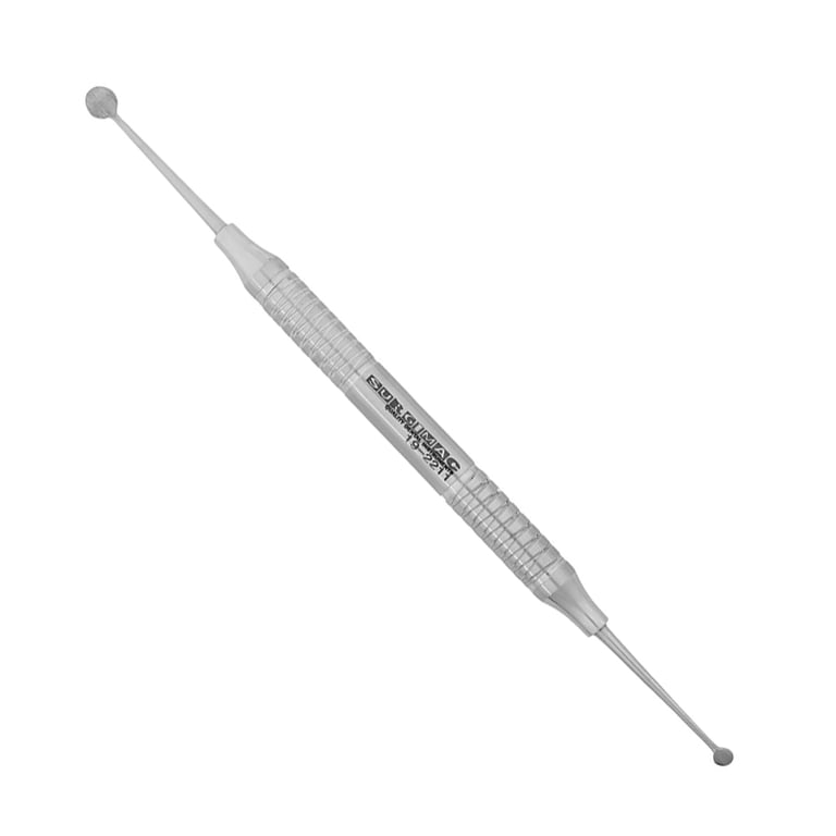 SurgiMac #2/4 Molt Bone Curette DE, 1/Pk. Designed for curettage, cyst removal and tooth socket