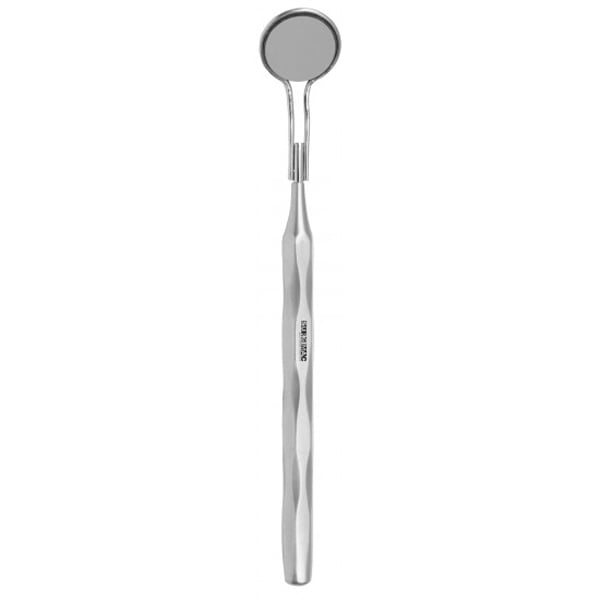 SurgiMac #5 Front Surface Mirror Ergonomic Handle, Cone Socket, 5/Pk. Fog Free. Hollow stainless