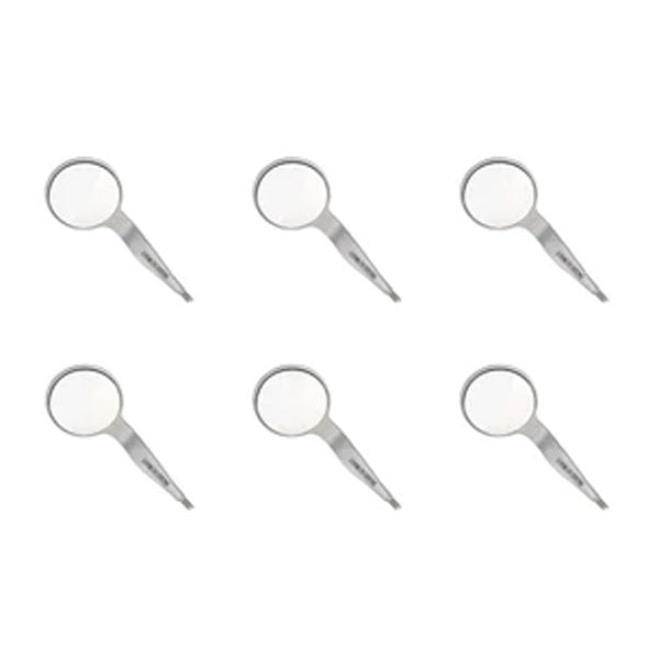 SurgiMac #5 Double-Sided Mirror Head, Simple Stem, 6/Box. Front-Surface and Fog-Free. High Quality