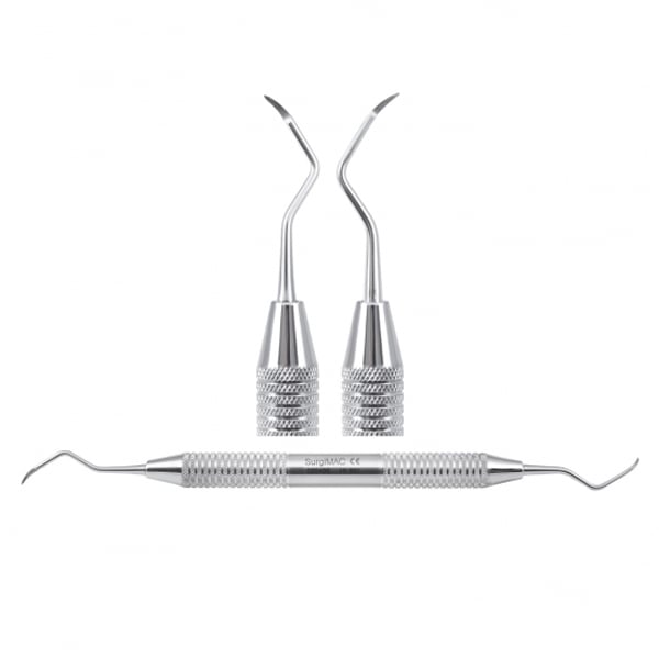 SurgiMac Sickle Scaler 204S, Standard Handle, Double Ended, 1/Pk. Highly polished finish