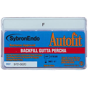 Autofit Medium Backfill Gutta Percha Cones, Package of 60 Cones
