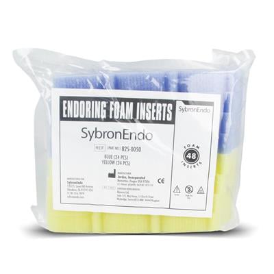 Endo Ring (SybronEndo) Endo Ring Foam Inserts, Package of 24 Yellow and 24 Blue Inserts