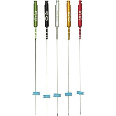 LightSpeed LSX NiTi Rotary Instruments - 50 mm Length, Assorted Sizes 35 - 55, 5/Pk. Nickel