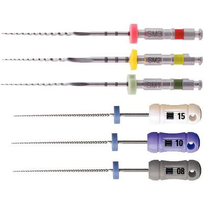 TF Adaptive Files - Procedure Pack, 23mm Length, 6/Box. Contains: 1 (25 mm) 8 K-file, 1 (25 mm) 10