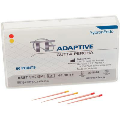 TF Adaptive Gutta Percha - Assorted Small Pack: SM2 (Yellow) & SM3 (Red) 50/Pk. Gutta Percha