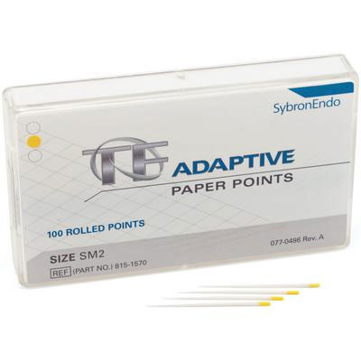 TF Adaptive Paper Points - Small, Yellow SM2 100/Pk. Paper Points is made specifically