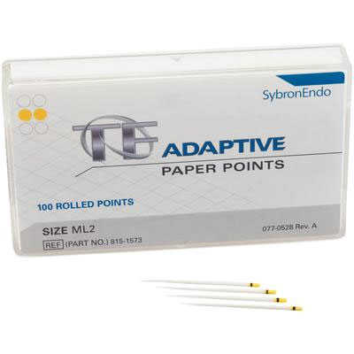 TF Adaptive Paper Points - Medium/Large, Yellow ML2, 100/Pk. Paper Points is made specifically