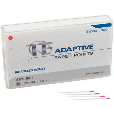 TF Adaptive Paper Points - Small, Red SM3, 100/Pk. Paper Points is made specifically for matching
