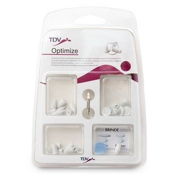 Optimize Abrasive Kit - 24 Assorted Pieces + Mandrel. Abrasive Silicone Cones, Cups and Discs
