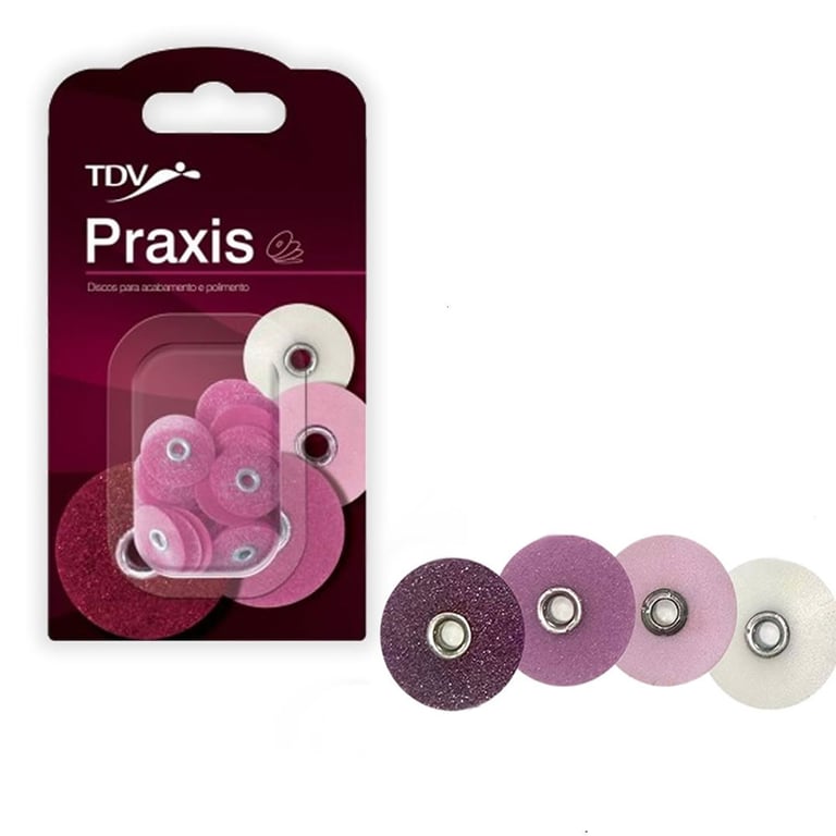 Praxis Sandpaper Discs 3/8" - ASSORTED 4 grits 85/Pk. POP-ON. For composite restoration finishing