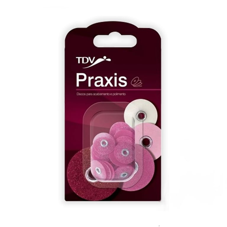 Praxis Sandpaper Discs 1/2" - MEDIUM 30/Pk. POP-ON. For composite restoration finishing