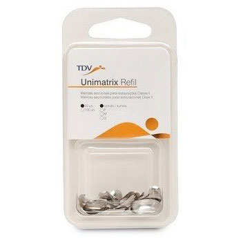 Unimatrix Refill - MEDIUM 100/Pk. Stainless Steel Preformed Sectional Matrices