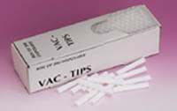 JR Rand Vac-Tips Disposable 2" Length, Replacement Tips for the Tip-A-Dilly Type Evacuation