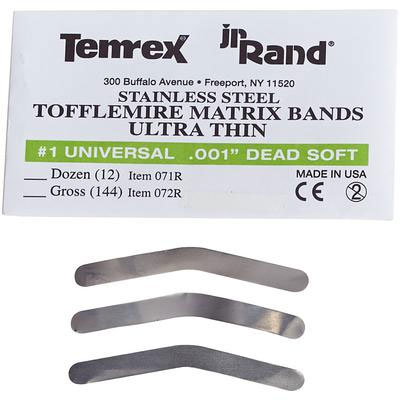JR Rand Tofflemire Matrix Bands #1 Universal .001
