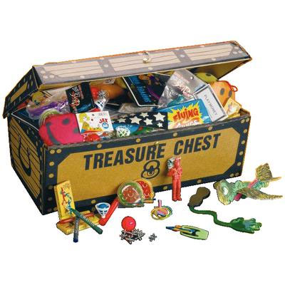 JR Rand Treasure Chest with 200 Toys. Assorted fun small toys that kids love