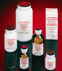 Temrex Zinc Oxide Eugenol Temporary Cement, White Powder, 25 Gm. Bottle