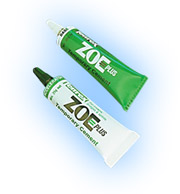 Zoe Plus zinc oxide eugenol temporary cement, package of 45 gram tube of base, 25 gram tube