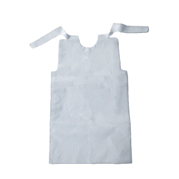 Tidi Bib with Ties, 18" x 30", White, 150 per case, Comfortable, durable, and absorbent. A new