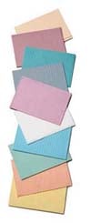 Tidi Choice - Mauve Waffle-Embossed Patient Bib (13" x 18") 500/Box. 2-Ply Paper/1-Ply Poly