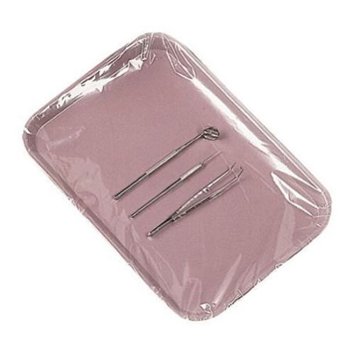 Tidi Disposable Poly Tray Sleeves, clear plastic, 11.625" x 14.50", box of 500 sleeves