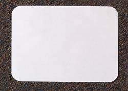 Tidi 5" x 8" Mini-Tray "F"- White Heavyweight Paper Tray Cover, Box of 1000