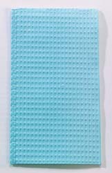 Tidi Choice - Blue Waffle-Embossed Patient Bib (17" x 18") 500/Box. 2-Ply Paper/1-Ply Poly