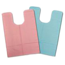 Tidi Blue Oral Surgery Bibs 18" x 25", 3 Ply Paper/1 Ply Poly. Case of 250