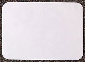 Tidi 10-1/4" x 15-3/4" S.S. White "D" - White Heavyweight Paper Tray Cover, Box of 1000