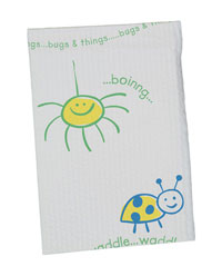 Tidi Choice - Bugs-N-Things Waffle-Embossed Patient Bib (10" x 13") 250/Box. Specialty printed