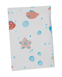 Tidi Choice - Under The Sea Waffle-Embossed Patient Bib (10" x 13") 250/Box. Specialty printed
