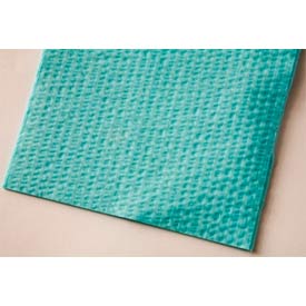Tidi Patient Bibs BLUE Rib-Embossed 13" x 18" 3-Ply Paper/1-Ply Poly 500/Cs