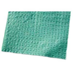 Tidi Patient Bibs TEAL 13" x 18" 3-Ply Paper/1-Ply Poly 500/Cs. Plain Rectangle