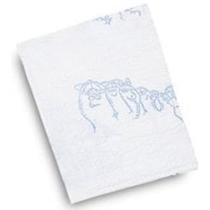 Tidi Choice "TIDI Toes" Waffle Embossed Podiatry 3-Ply Towel (13" x 18") 500/Cs - 3-Ply Tissue