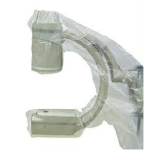 TidiShield X-ray tube and C-Arm Cover.48" x 84" - 25/Pk. Clear plastic drape/cover made