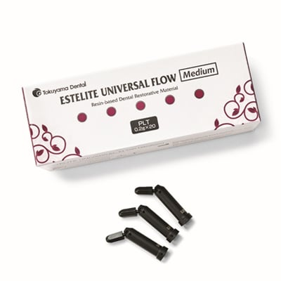 Estelite Universal Flow Medium Flow PLT (OPA2) - 20 x 0.2g compules. Supra-nano filled flowable