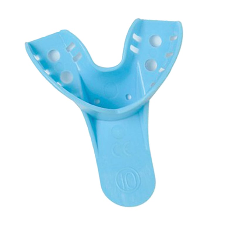 Top Quality Manufacturing #10 Anterior Lower Perforated Impression Tray, 12/Pack
