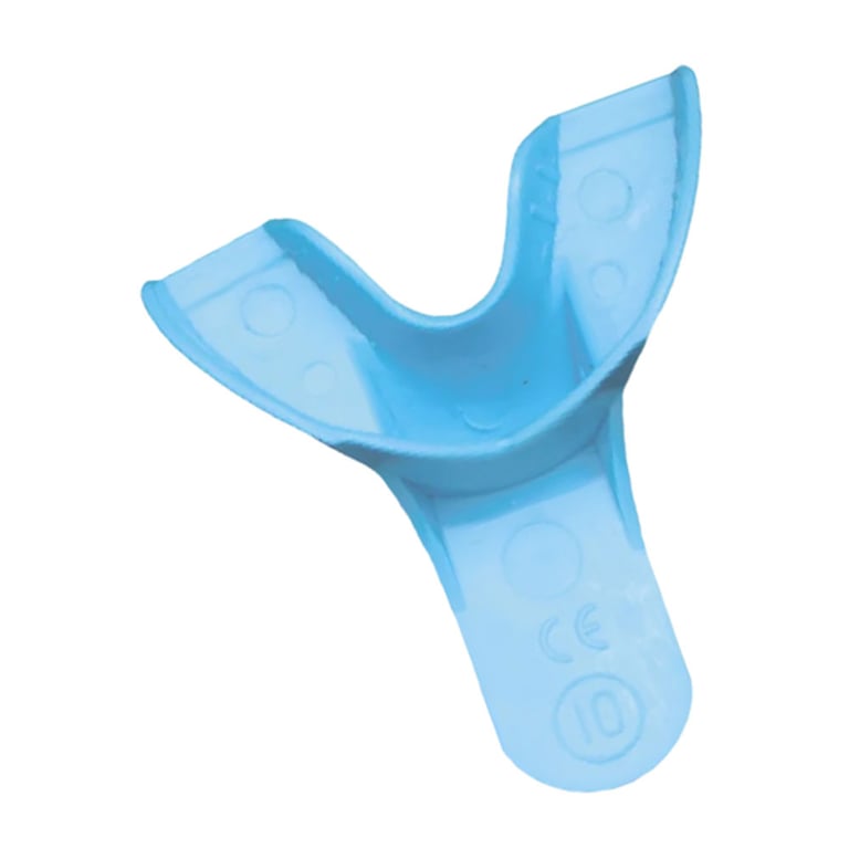 Top Quality Manufacturing #10 Anterior Lower Solid Impression Tray, 12/Pack