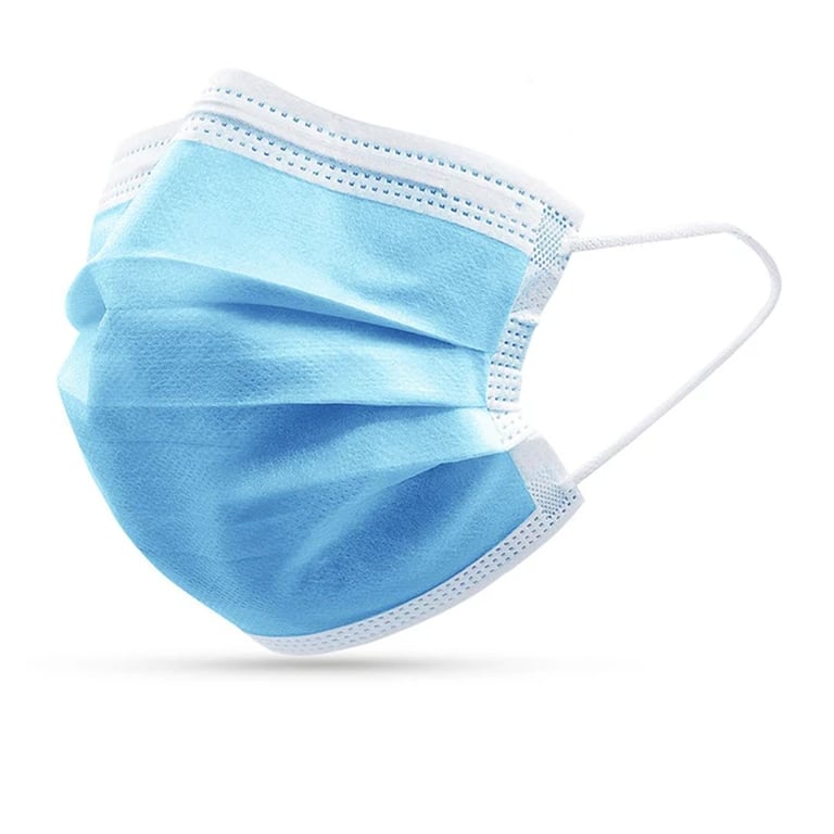 Top Quality Manufacturing ASTM 2 Earloop Face Mask, Blue, 50/Box. Fluid resistant. Superior