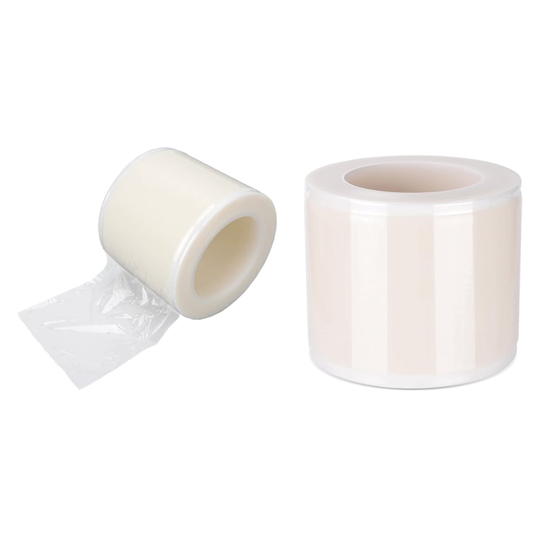 Top Quality Manufacturing Barrier Film, 4" x 6", Clear, 1200/Roll. Disposable, transparent plastic
