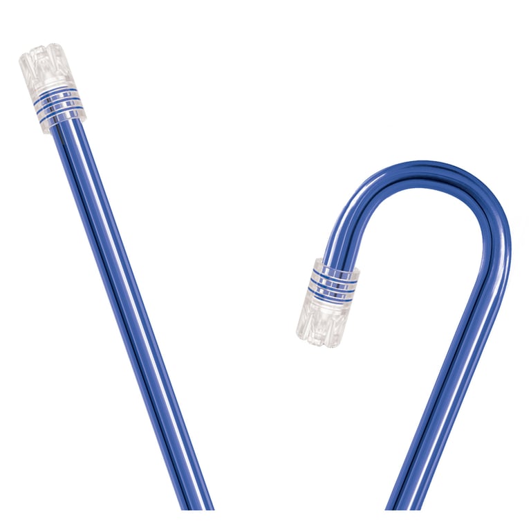 Top Quality Manufacturing Saliva Ejectors, Clear Dark Blue with Clear Tip, 1000/Case. Vented tip