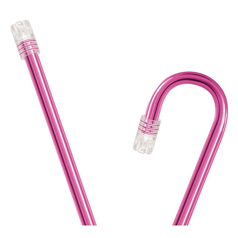 Top Quality Manufacturing Saliva Ejectors, Clear Pink with Clear Tip, 1000/Case. Vented tip