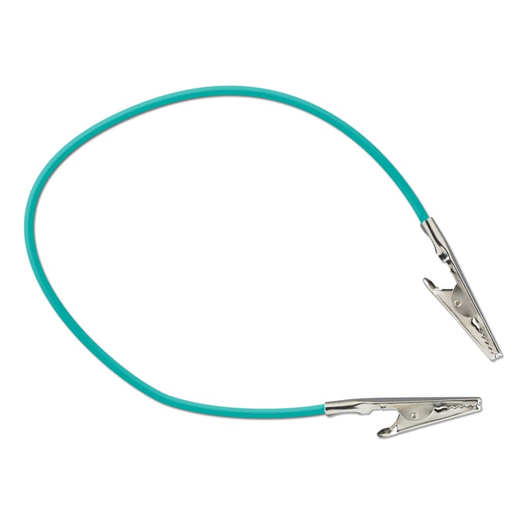Top Quality Manufacturing Silicone Bib Clips, Green, 1/Pk. Latex-free. Metal clips keep