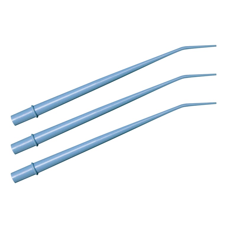 Top Quality Manufacturing Surgical Aspirator Tips, 1/16", Blue, 25/Pk. Made of Polyethylene