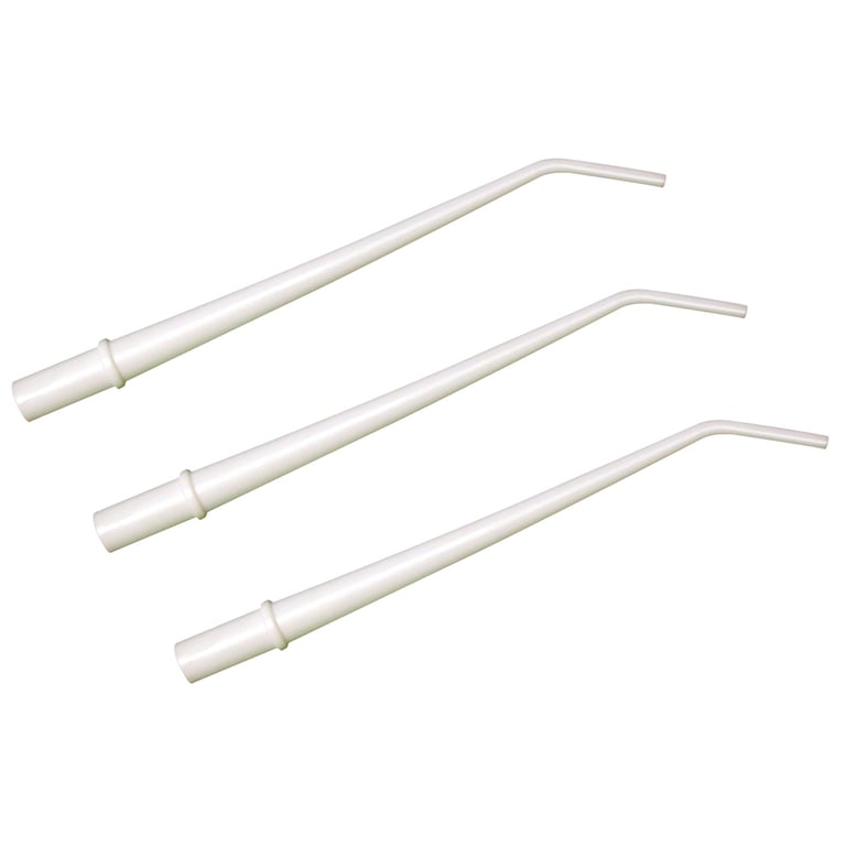 Top Quality Manufacturing Surgical Aspirator Tips, 1/8", White, 25/Pk. Made of Polyethylene