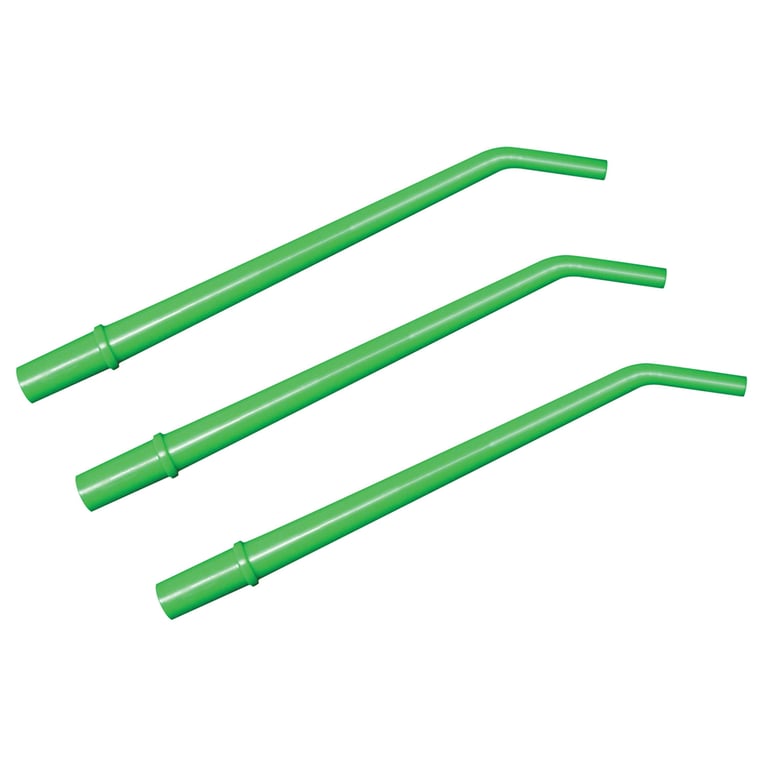 Top Quality Manufacturing Surgical Aspirator Tips, 1/4", Green, 25/Pk. Made of Polyethylene