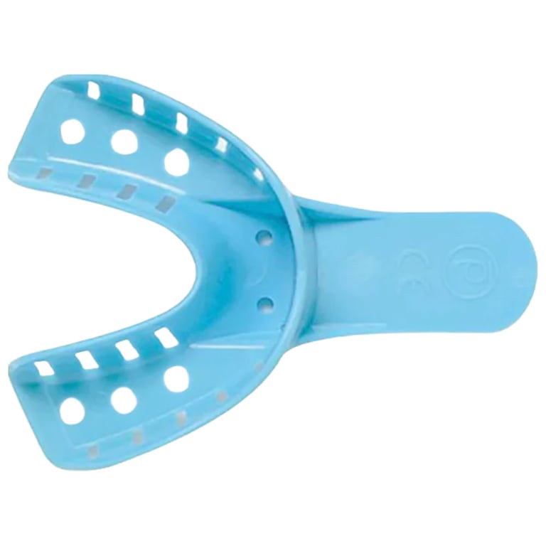 Top Quality Manufacturing #6 Small Lower Perforated Impression Trays, 12/Pk. Disposable, non-slip