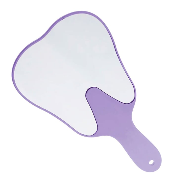 Top Quality Manufacturing Tooth-Shaped Hand Mirro