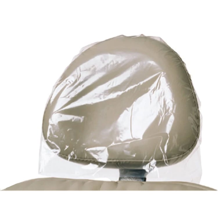 Top Quality Manufacturing Plastic Headrest Covers, Large, 14" x 9.5" x 2", 250/Box. Protect
